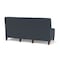 Lesro Siena Lounge Reception Armless 3 Seat Tandem Seating No Center Arms, Walnut, RS Night Sky Upholstery SN3102 - alternate 2